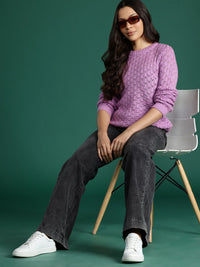 DressBerry Open-Knit Pullover