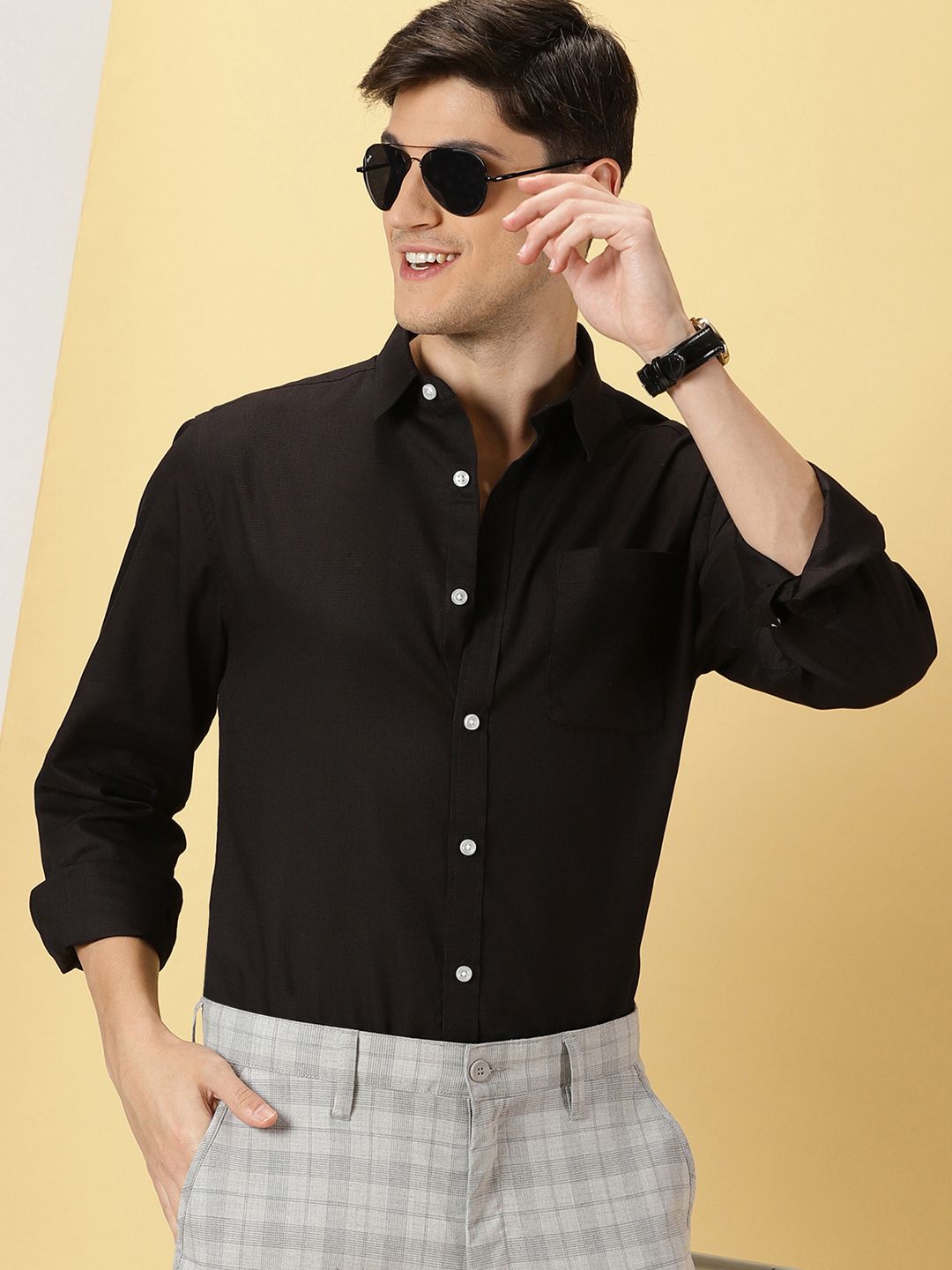 Thomas Scott Classic Slim Fit Opaque Cotton Formal Shirt