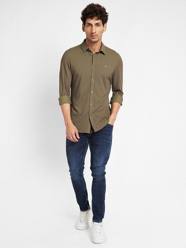 Being Human Slim Fit Opaque Casual Shirt