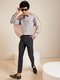 DENNISON Men Smart Tapered Fit Easy Wash Trousers
