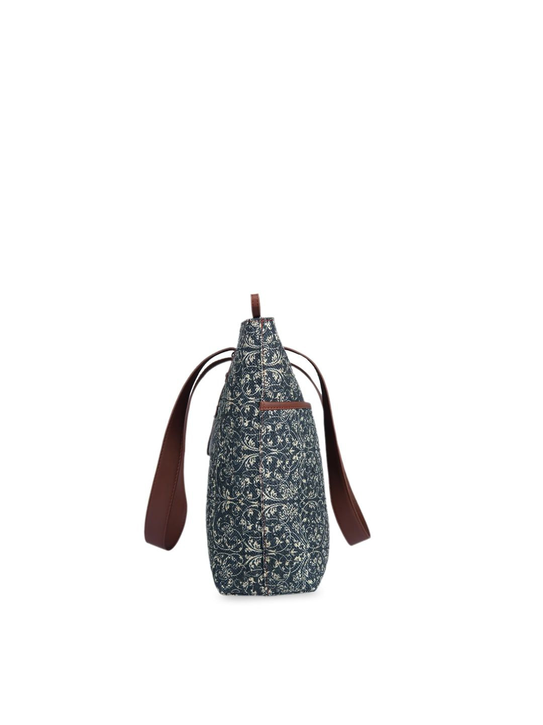 ZOUK Women Navy Blue Stylish Shopper Bag