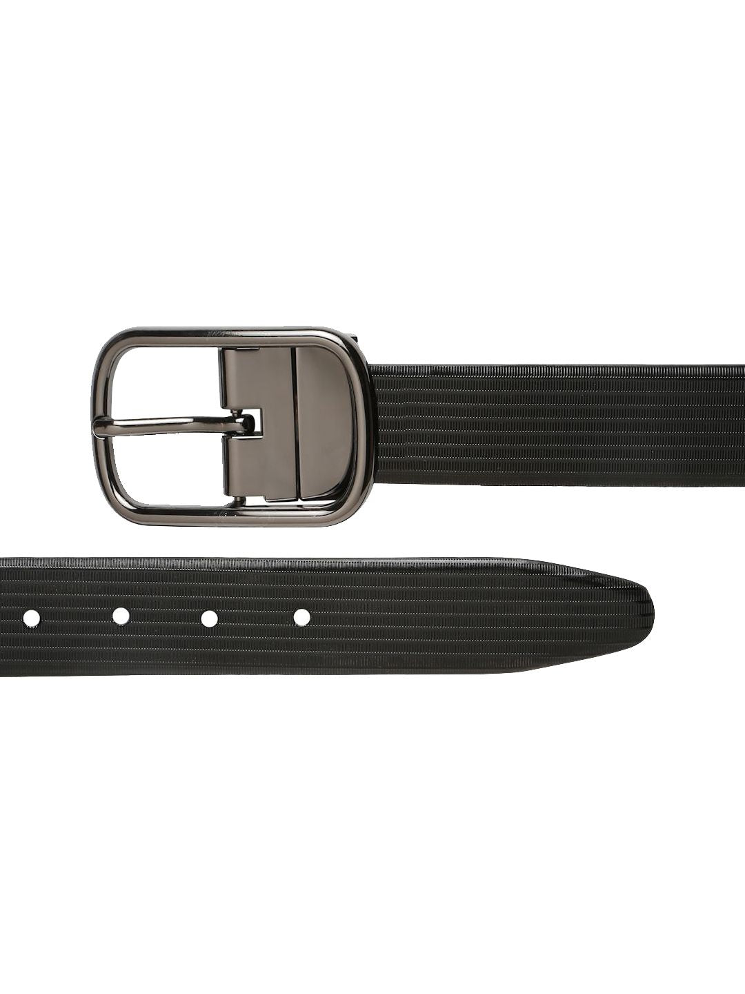 Teakwood Leathers Men Textured Leather Reversible Formal Belt