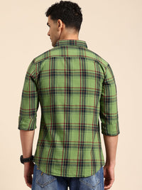 Being Human Pure Cotton Slim Fit Checked Casual Shirt