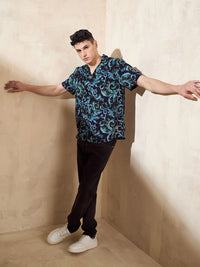 DENNISON Abstract Printed Oversized Casual Shirt