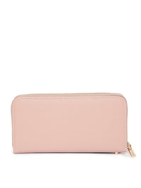 Lino Perros Women Pink Solid Zip Around Wallet