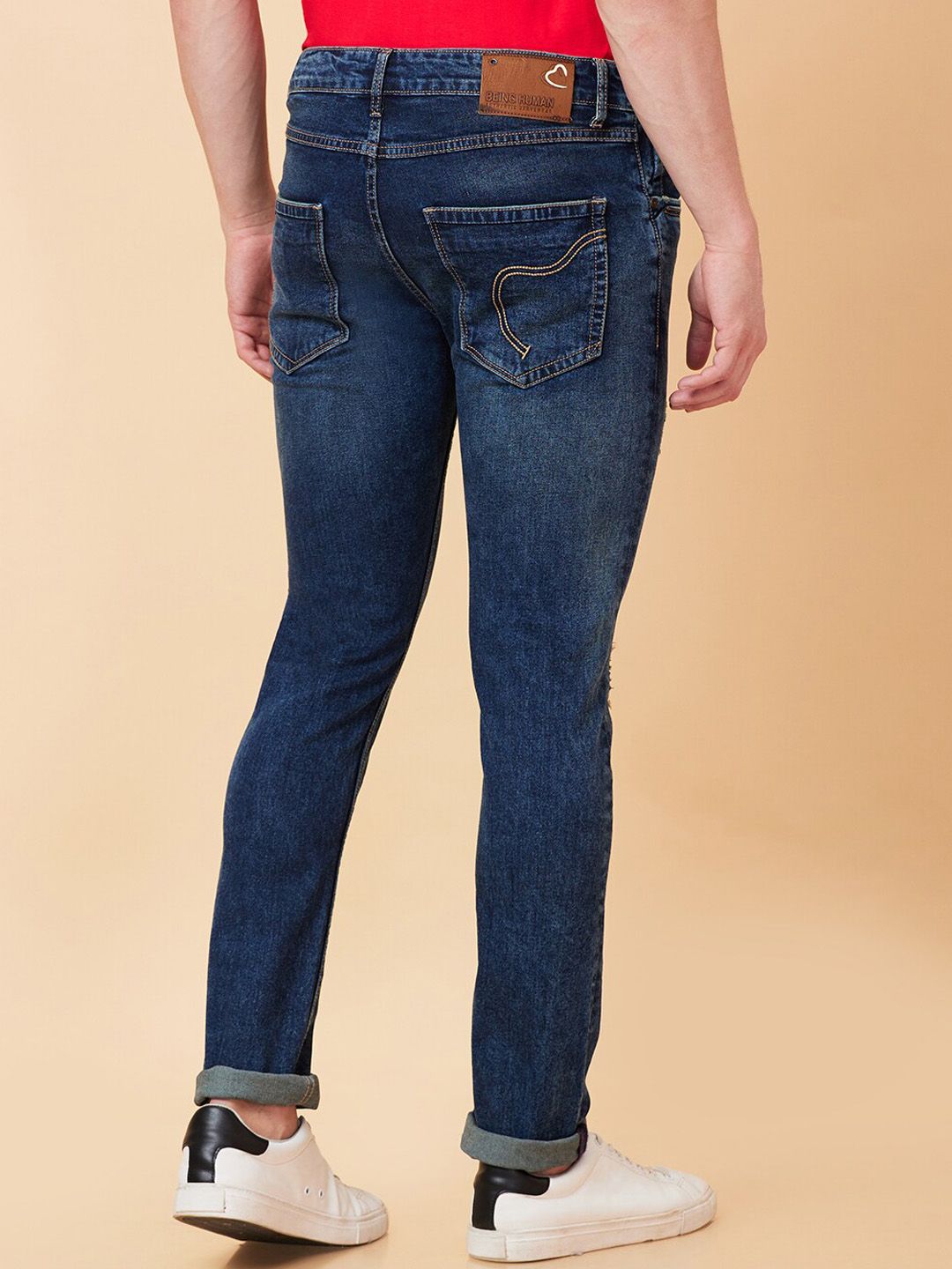 Being Human Men Slim Fit Light Fade Jeans