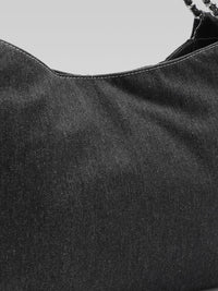 Lino Perros Denim Structured Shoulder Bag