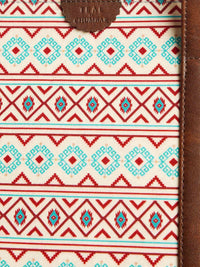 TEAL BY CHUMBAK Floral Printed Structured Handheld Bag