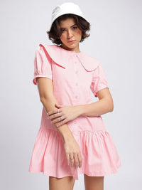 DressBerry Cherry Blossom Charm Drop-Waist Mini Dress