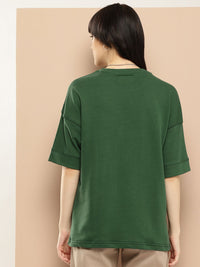 Difference of Opinion Women Oversized Drop Shoulder Ultra Soft Drapey Cotton T-Shirt