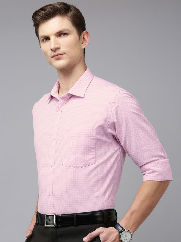 Park Avenue Pure Cotton Slim Fit Checked Formal Shirt