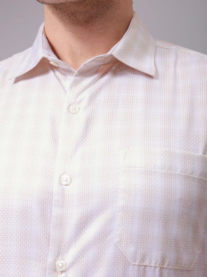 The Indian Garage Co. X Luxe Men Slim Fit Multi Stripes Opaque Striped Formal Shirt