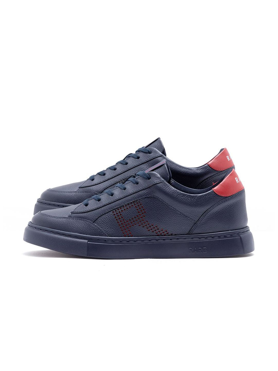 RARE RABBIT Men Textured Leather Sneakers