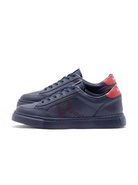 RARE RABBIT Men Textured Leather Sneakers