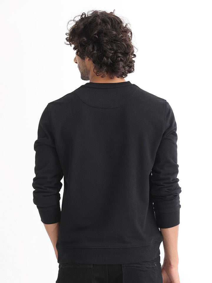 RARE RABBIT Men Marcia Typography Printed Sweatshirt
