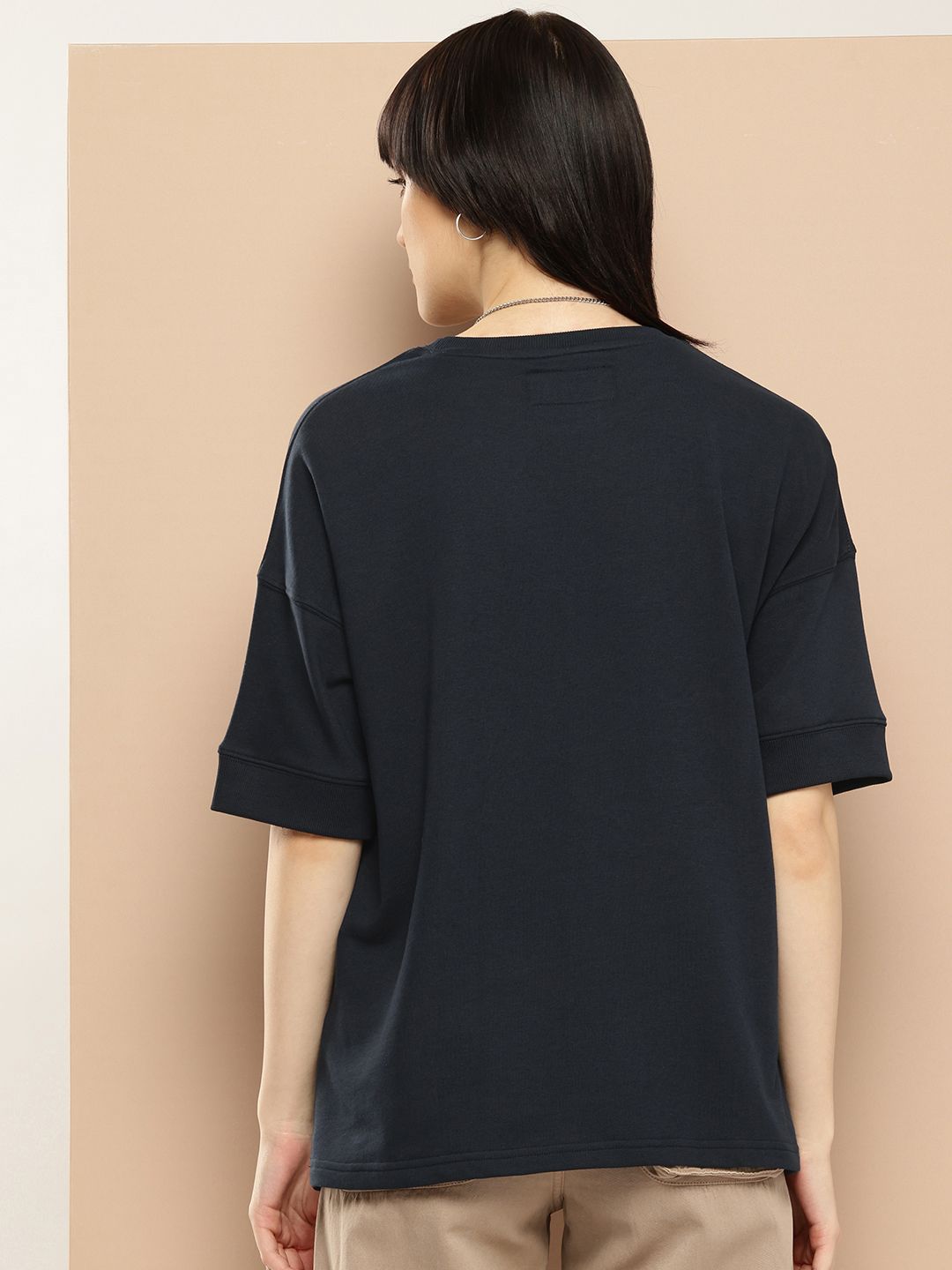 Difference of Opinion Women Oversized Drop Shoulder Ultra Soft Drapey Cotton T-Shirt