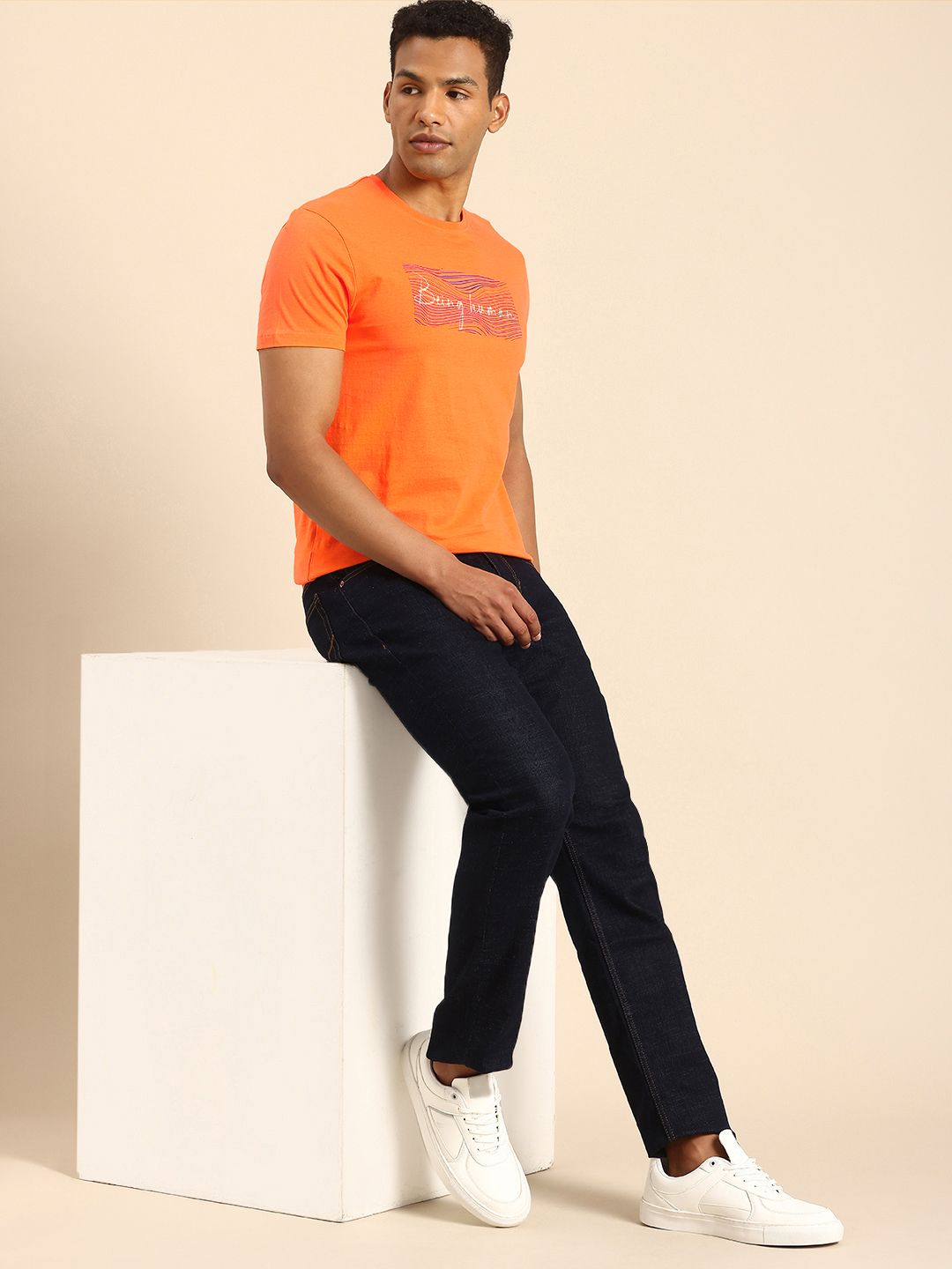 Being Human Graphic Printed Pure Cotton T-shirt