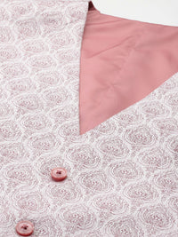 Raymond Party Blazer & Trouser With Woven Design Waistcoat