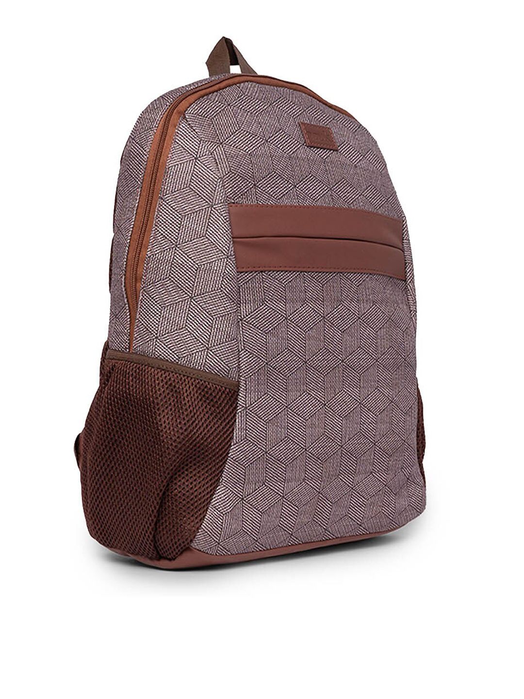 ZOUK Men Printed Vegan Leather Backpack