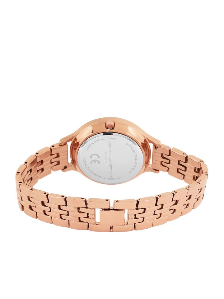 French Connection Women Stainless Steel Bracelet Style Straps Analogue Watch FCN00075D