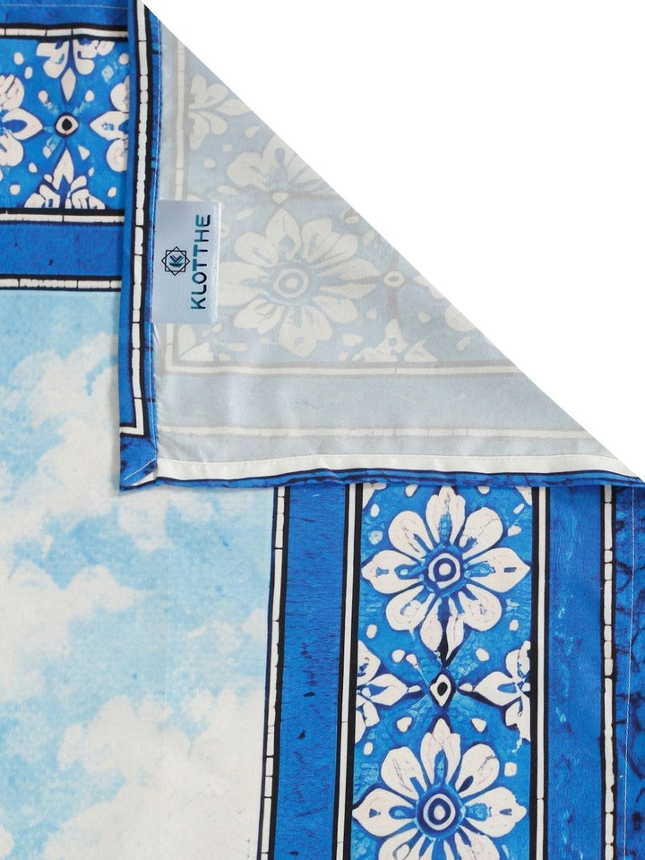 Moda Rapido X KLOTTHE Cadar 400 TC Bunga Biru & Putih dengan 2 Sarung Bantal