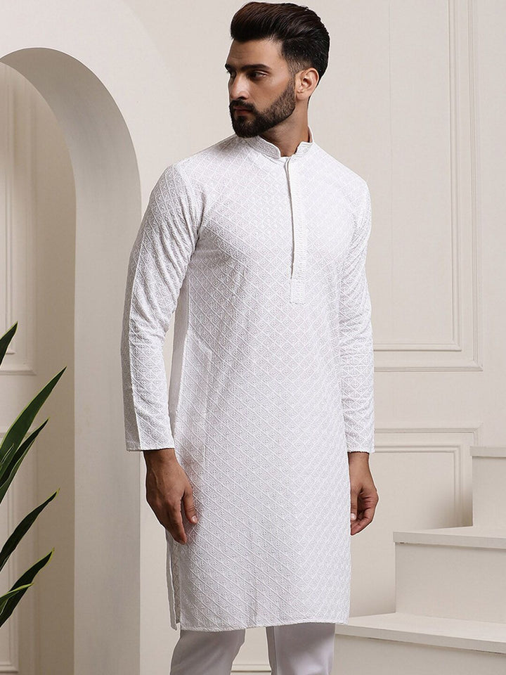 SOJANYA Ethnic Motifs Embroidered Pure Cotton Kurta