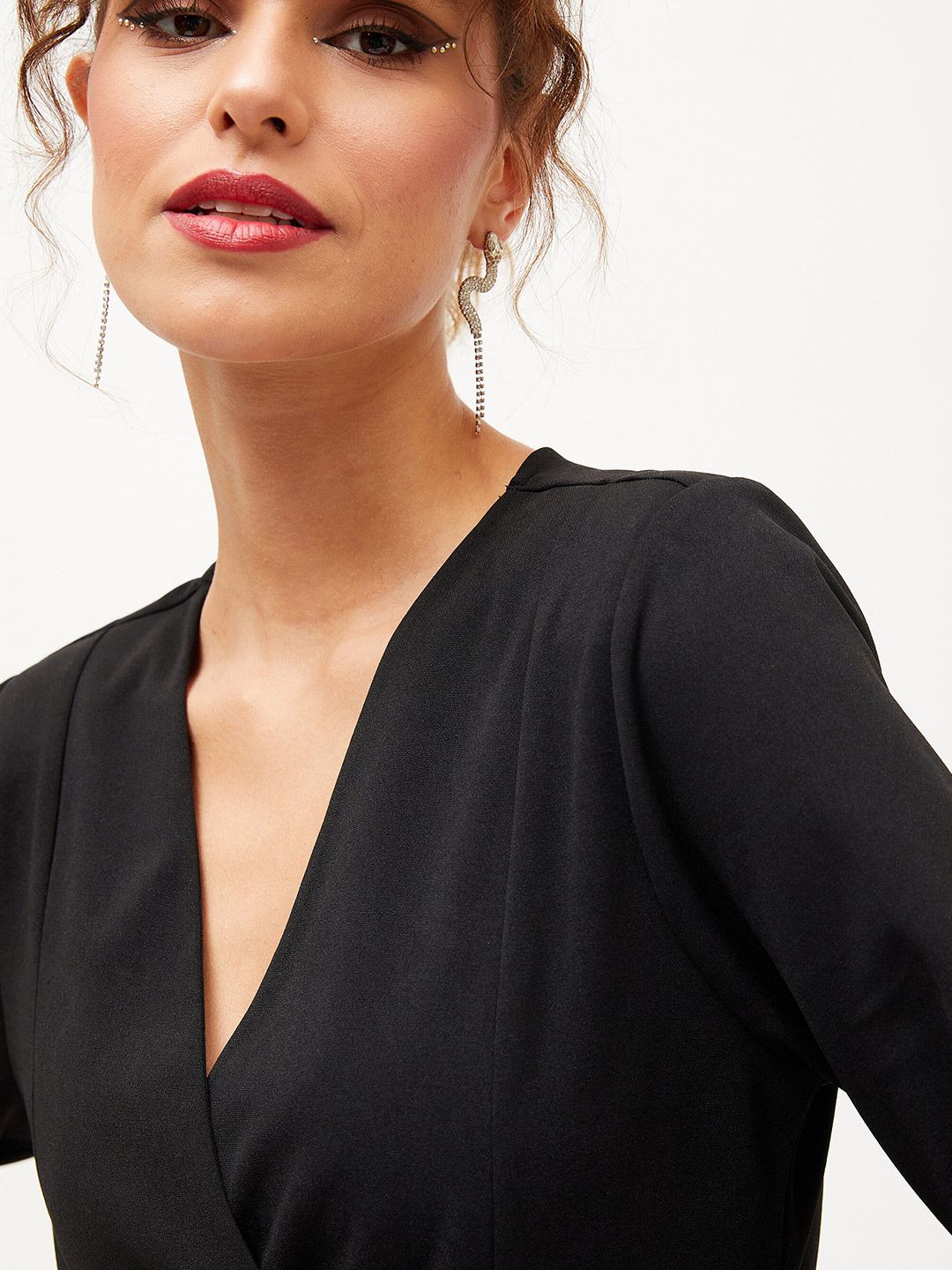 SASSAFRAS V-Neck A-Line Mini Dress