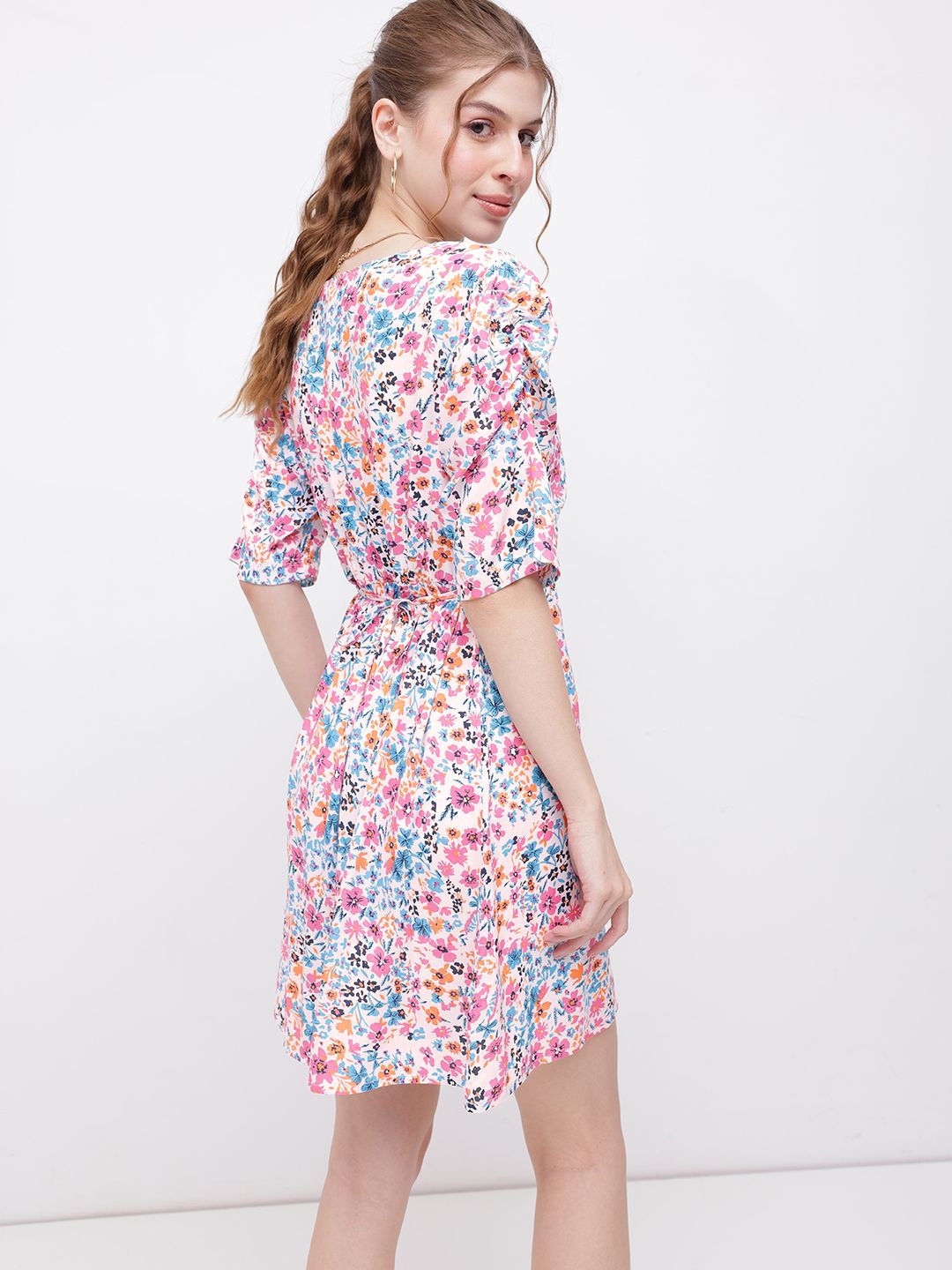 DressBerry Floral Paradise A-Line Mini Dress