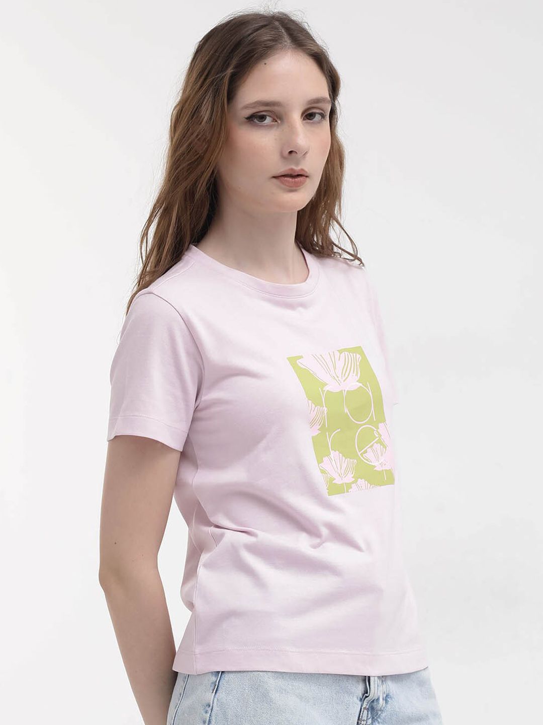 RAREISM Graphic Printed Cotton T-shirt