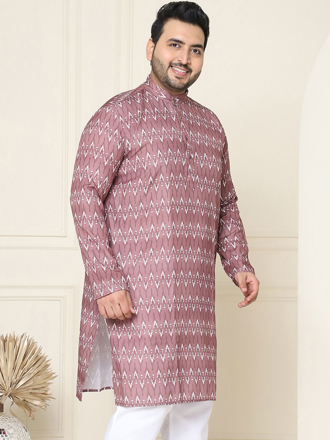 SOJANYA PLUS Geometric Printed Cotton Kurta