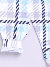 Moms Love Infant Boys Checked Pure Cotton Clothing Set