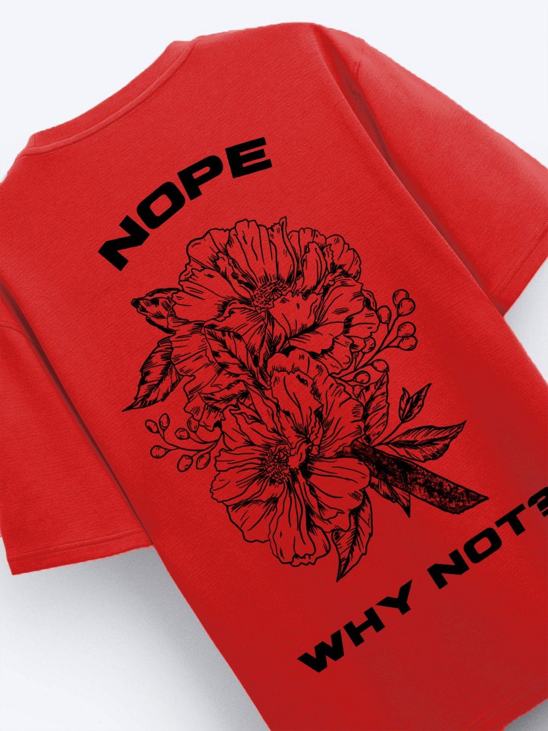 ADRO Men Graphic Printed Round Neck Cotton Oversized T-Shirt