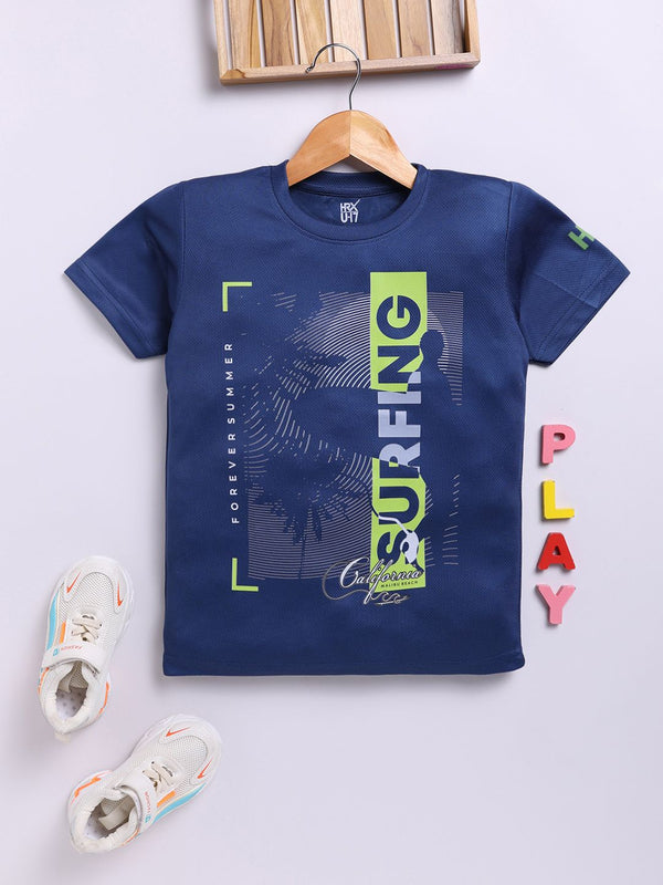 HRX by Hrithik Roshan Boys Graphic Printed T-shirt