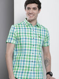 The Indian Garage Co Men Slim Fit Opaque Checked Casual Shirt