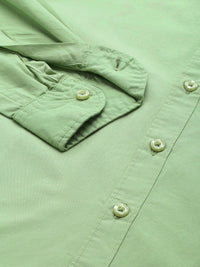 DILLINGER Men Green Cotton Casual Shirt