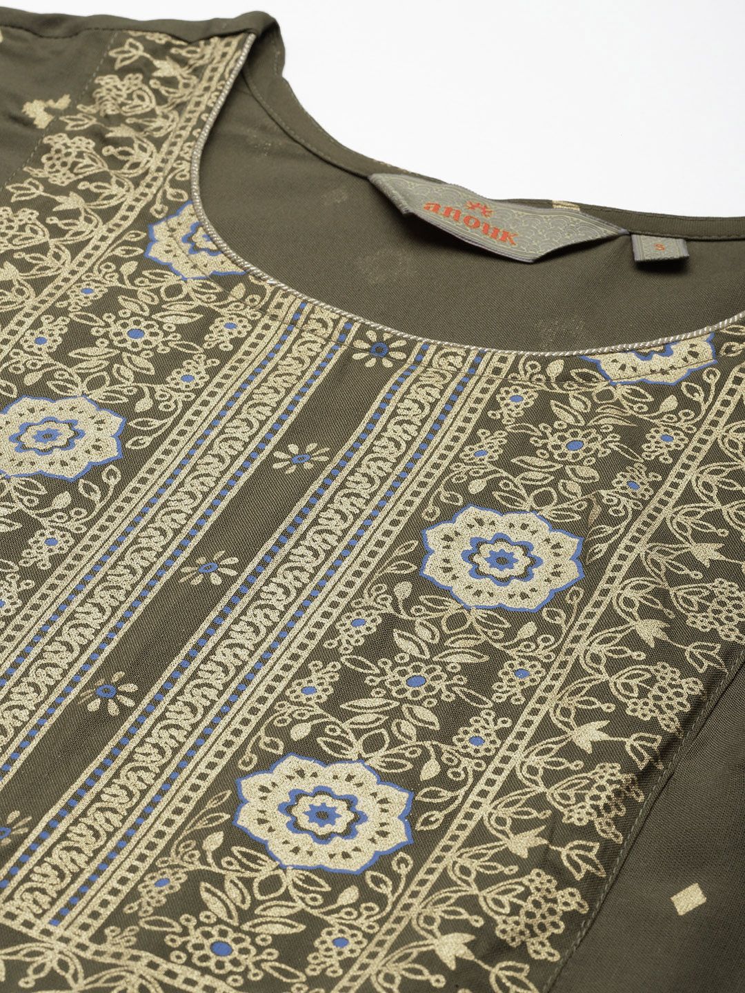 Anouk Women Ethnic Motifs Printed Regular Kurta with Trousers & Dupatta