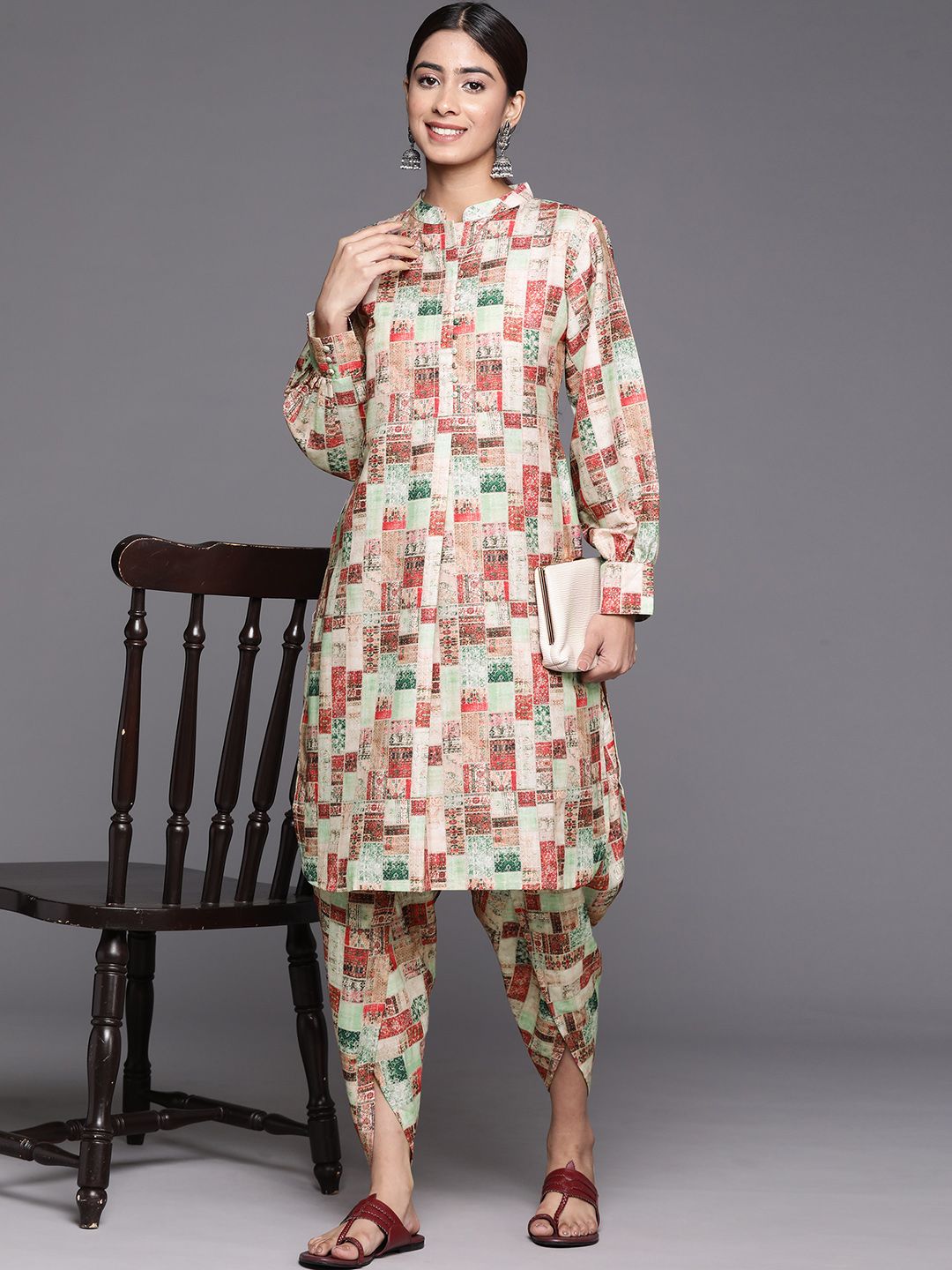 Varanga Printed Regular Kurta with Dhoti Pants
