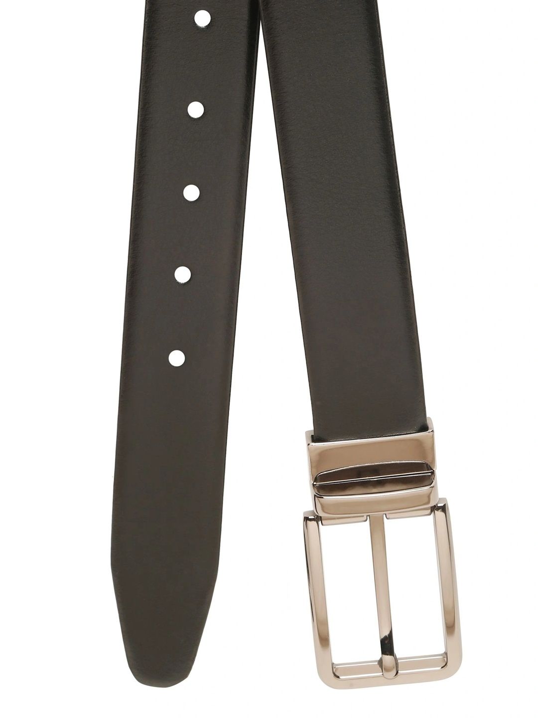 Teakwood Leathers Men Textured Leather Reversible Belt