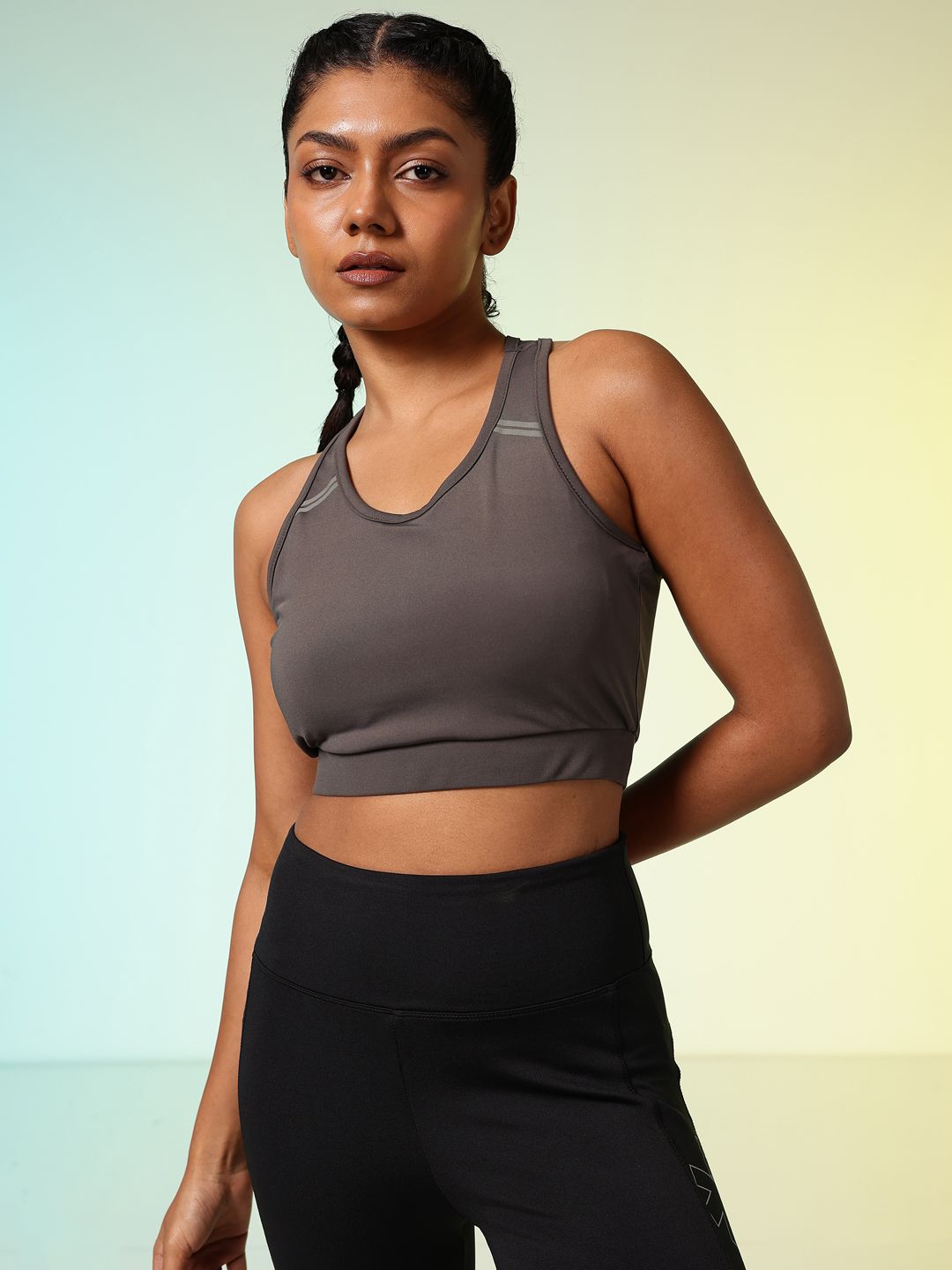 HRX by Hrithik Roshan Lightly Padded Rapid-Dry Training Bra HR_SS25_W_BA_KT059_03_C