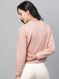 STREET 9 Women Pink Embellished Sweatshirt