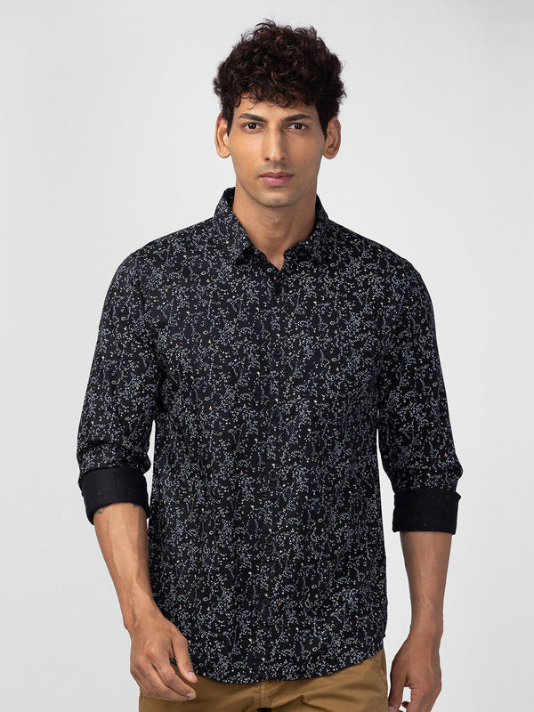 SPYKAR Men Classic Slim Fit Floral Printed Cotton Casual Shirt