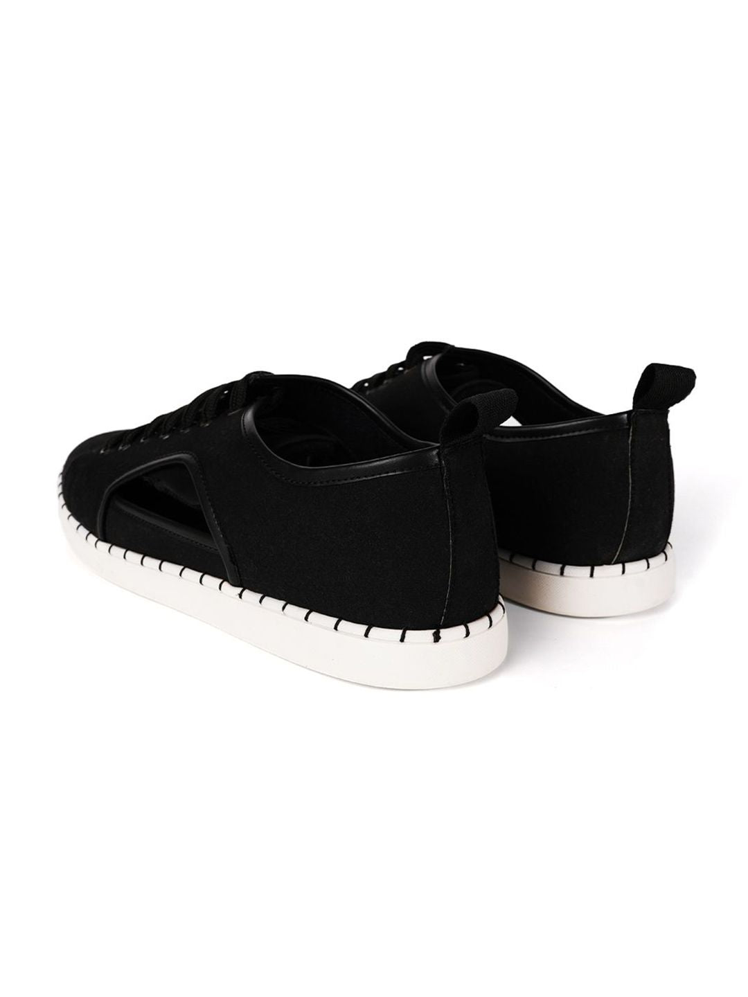 MONKSTORY Lelaki Bertali Sneakers PU Potongan