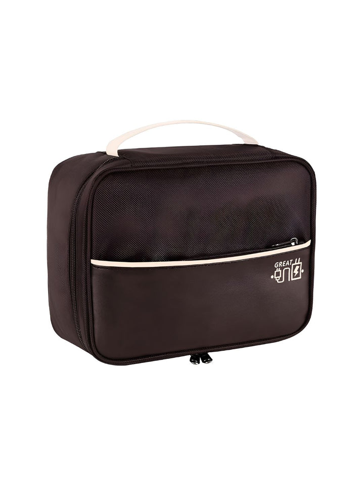 Cortina Brown & White Electronics Accessories Travel Organizer Bag