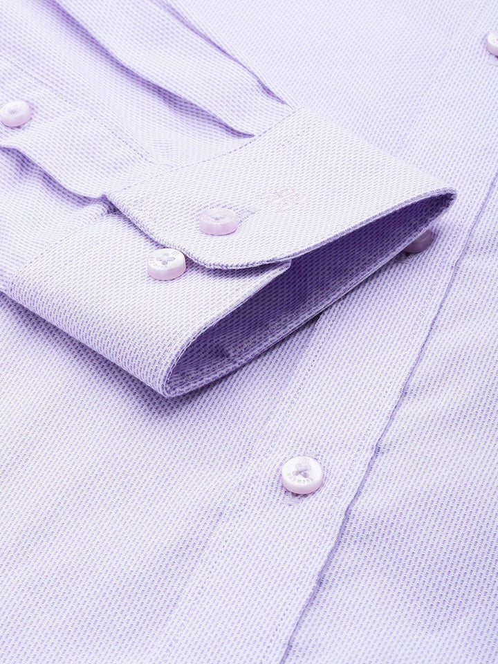 Raymond Self Design Slim Fit Pure Cotton Formal Shirt