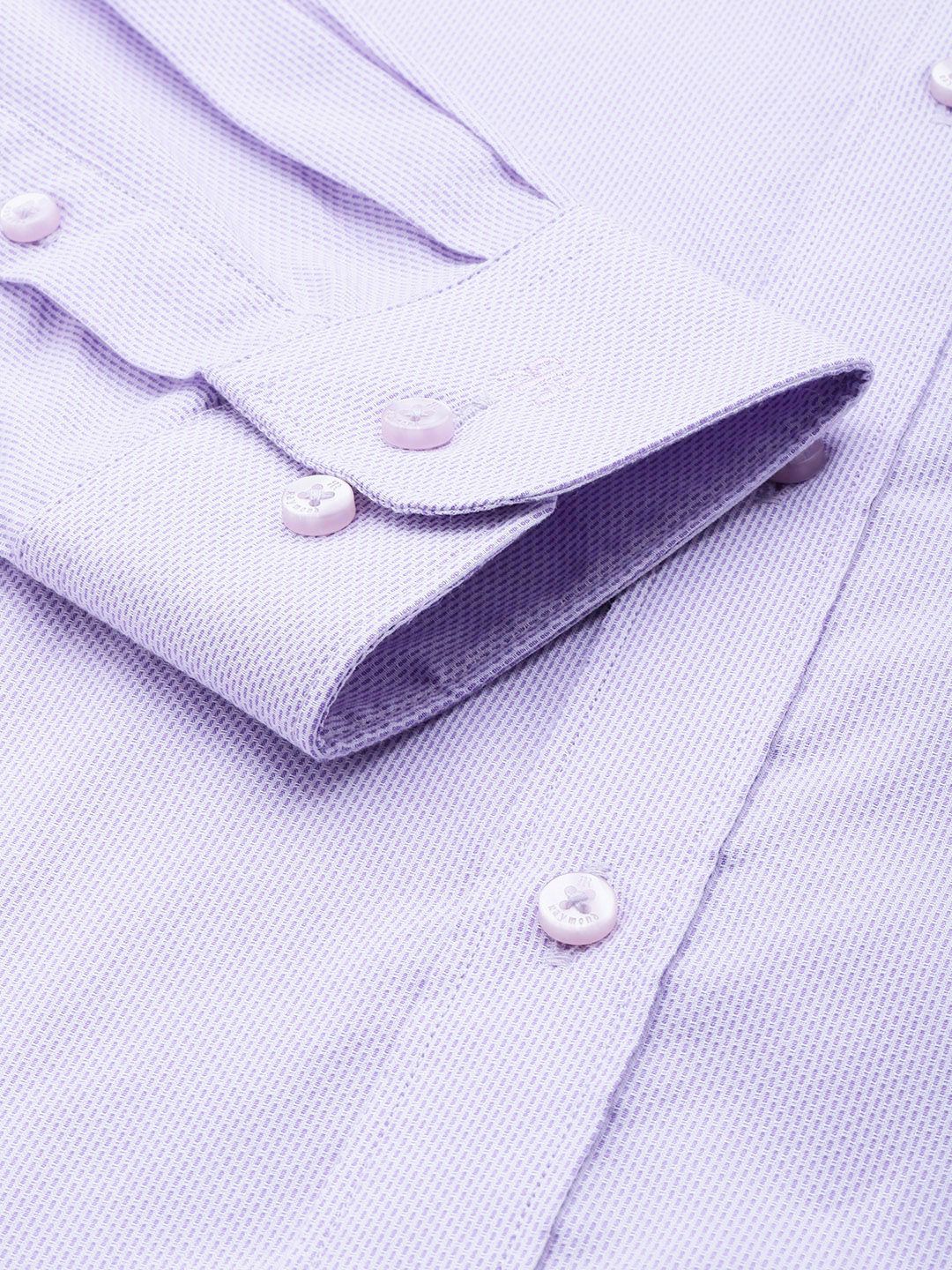 Raymond Self Design Slim Fit Pure Cotton Formal Shirt