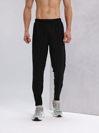 HRX oleh Hrithik Roshan Men Typography Print Paneled Mid Rise Rapid Running Track Seluar