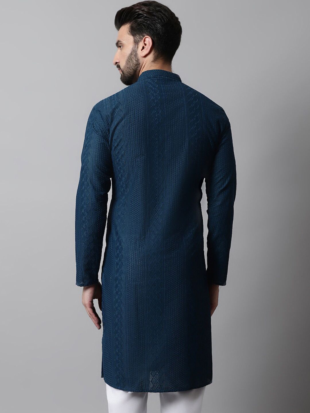 Jompers Men Teal Kurta