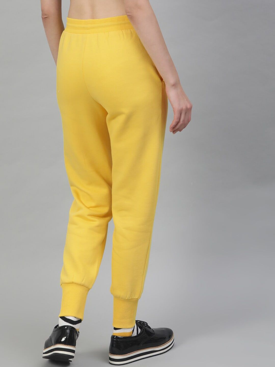 STREET 9 BASICS Women Yellow Regular Fit Solid Joggers