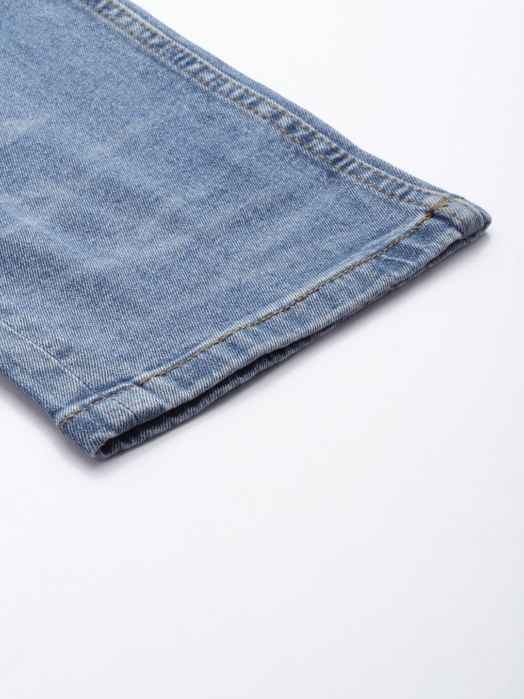 Being Human Men Slim Fit Low Distress Light Fade Stretchable Jeans