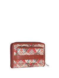 ZOUK Women Floral Printed Zip Around Wallet